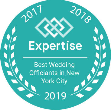 Our Wedding Officiant NYC Expertise.com Top Officiant Award