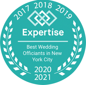 Our Wedding Officiant NYC Expertise.com Top Officiant Award